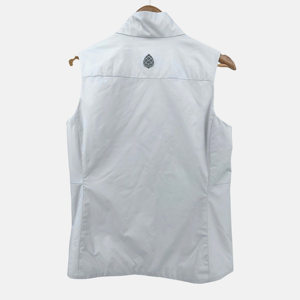 Stio Fernos Insulated Vest Womens M Light Gray Full Zip Stretch Pockets - Picture 2 of 9